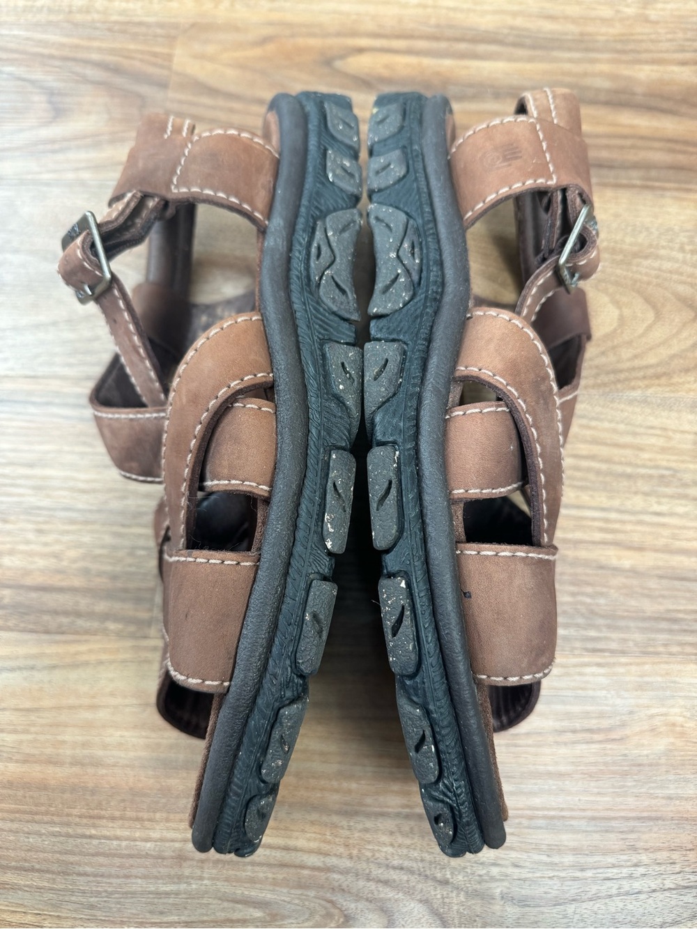 Vintage Teva X-Man 6590 Brown Leather Sport Hiking Sandals Men’s 13 View 6